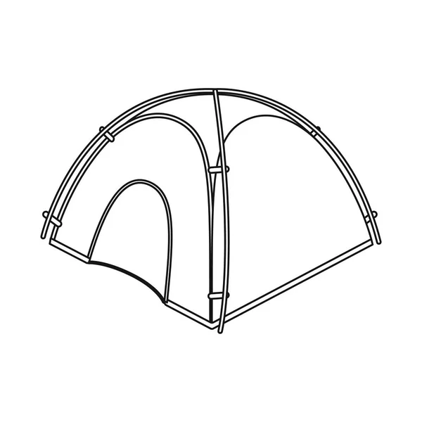 Illustration vectorielle de l'alpinisme et icône de pic. Ensemble de symbole d'alpinisme et de stock de camp pour le web . — Image vectorielle