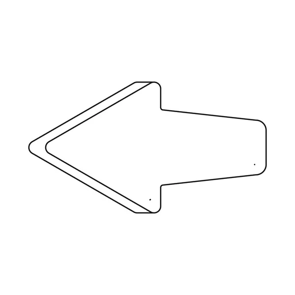 Conception vectorielle de l'élément et du logo de flèche. Ensemble d'éléments et d'icônes vectorielles de direction pour stock . — Image vectorielle