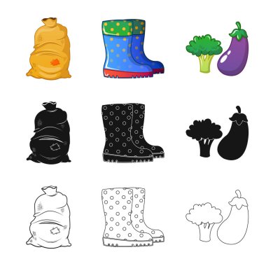 Çiftlik ve tarım simgesi yalıtılmış nesne. Çiftlik ve bitki hisse senedi simgesi için web topluluğu.