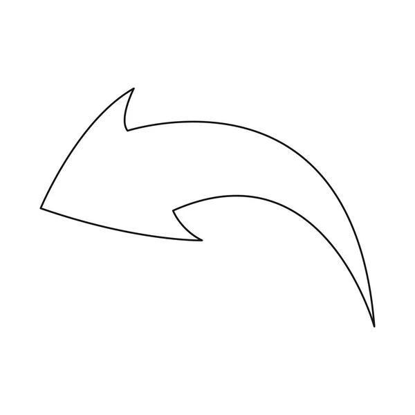 Illustration vectorielle de l'élément et symbole de flèche. Collecte d'éléments et icône vectorielle de direction pour le stock . — Image vectorielle