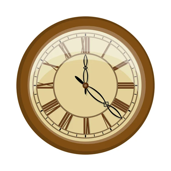 Isolated object of clock and time icon. Collection of clock and circle stock vector illustration. — Stock Vector