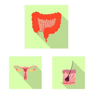 Vücut ve insan işareti yalıtılmış nesne. Vücut ve tıbbi hisse senedi vektör çizim.