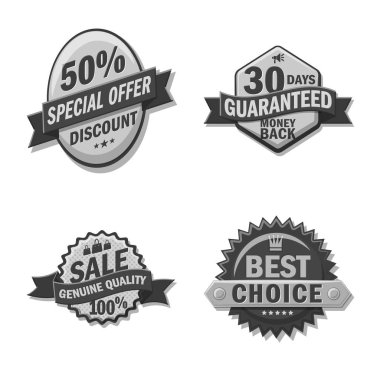 Amblem ve rozet logosu yalıtılmış nesne. Amblem ve etiket hisse senedi simgesi için web topluluğu.