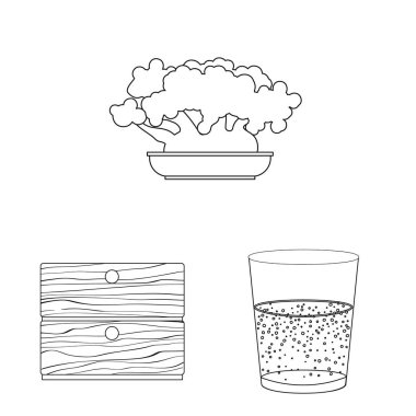 Rüyalar ve gece işareti vektör çizimi. Rüyalar ve hisse senedi için yatak odası vektör simge kümesi.