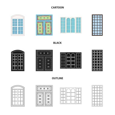 Kapı ve ön logo yalıtılmış nesne. Kapı ve ahşap hisse senedi simgesi web için set.