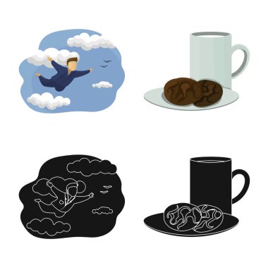 Rüyalar ve gece işareti vektör tasarımı. Rüyalar ve yatak odası hisse senedi vektör çizim.