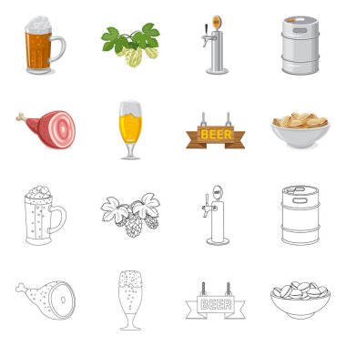 Bar ve pub logo yalıtılmış nesne. Pub ve iç hisse senedi simgesi için web topluluğu.