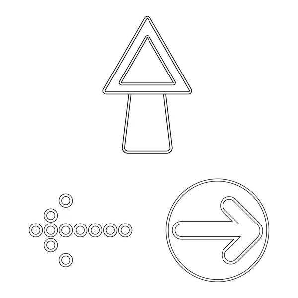 Diseño vectorial de elemento y logotipo de flecha. Colección de elemento y dirección vector de stock ilustración . — Archivo Imágenes Vectoriales