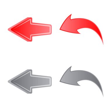 Öğe ve ok simge vektör Illustration. Öğe ve yön hisse senedi simgesi için web topluluğu.