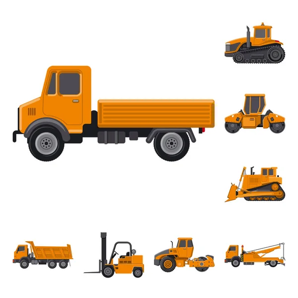 Illustration vectorielle du symbole de construction. Collection de construction et de machines stock symbole pour le web . — Image vectorielle