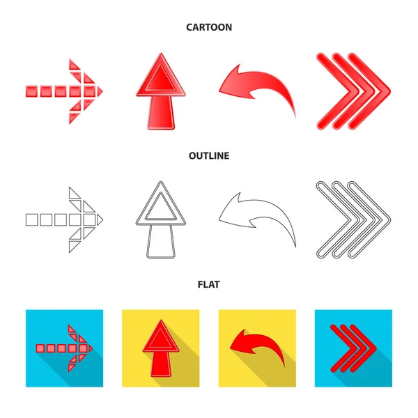 Projekt element i strzałka symbol wektor. Zestaw elementów i kierunku Stockowa ilustracja wektorowa. — Wektor stockowy