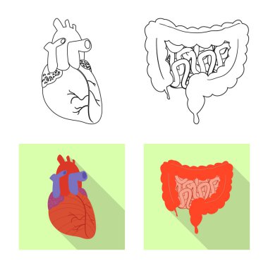 Vücut ve insan logo yalıtılmış nesne. Vücut ve tıbbi hisse senedi vektör çizim.