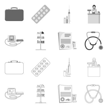 Eczane ve hastane işareti vektör tasarımı. Eczane ve iş hisse senedi simgesi için web topluluğu.