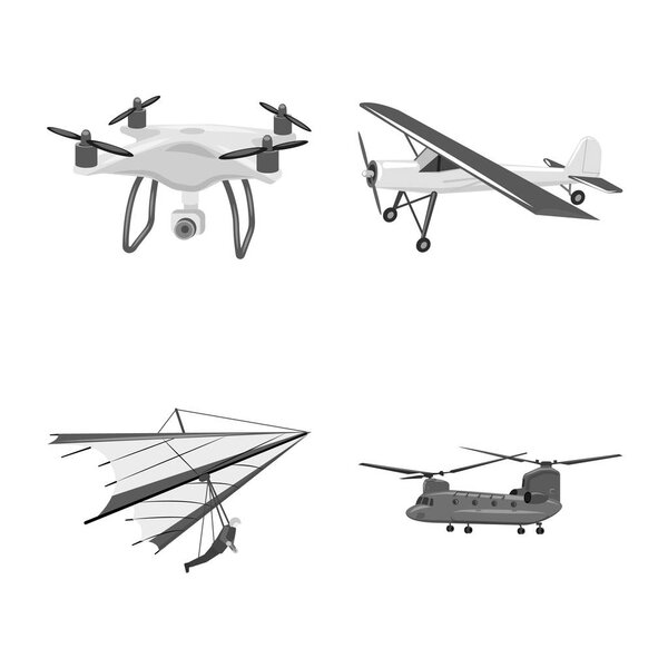Векторный дизайн самолета и транспортного логотипа. Коллекция плоскости и векторной иллюстрации неба
.