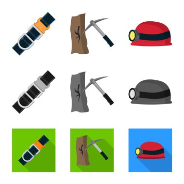 Dağcılık ve en yüksek işareti yalıtılmış nesne. Kamp ve dağcılık Topluluğu web için hisse senedi simgesi.