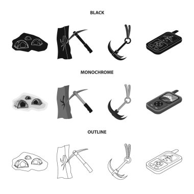 Dağcılık ve en yüksek işareti yalıtılmış nesne. Kamp ve dağcılık topluluğu hisse senedi için vektör simgesi.
