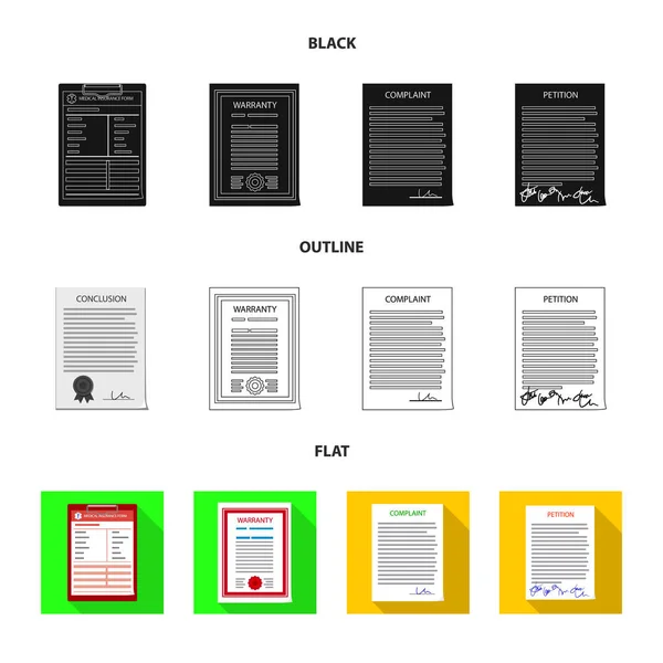 Vektoros illusztráció forma és a dokumentum ikonra. A képernyőn, és mark tőzsdei szimbólum a web. — Stock Vector