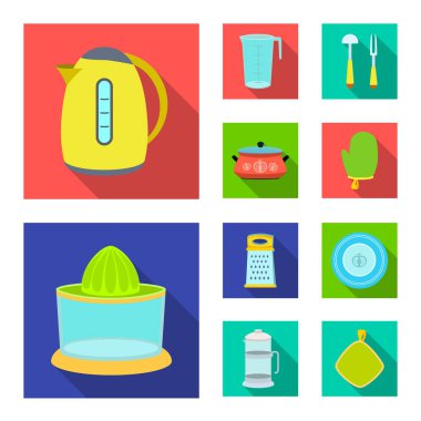 Mutfak ve yemek sembol yalıtılmış nesne. Mutfak ve cihaz hisse senedi simgesi için web topluluğu.