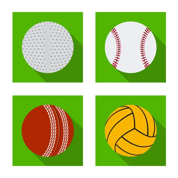 スポーツとボールのシンボルのベクター デザイン。スポーツやアスレチック株式ベクトル イラスト集. — ストックベクタ