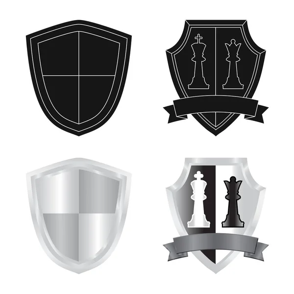 Ilustración vectorial del emblema y el icono de la insignia. Colección de emblema y pegatina icono de vector para stock . — Archivo Imágenes Vectoriales