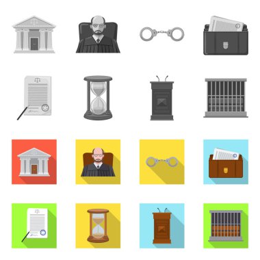 Hukuk ve avukat logo vektör tasarımı. Hukuk ve adalet hisse senedi vektör çizim topluluğu.