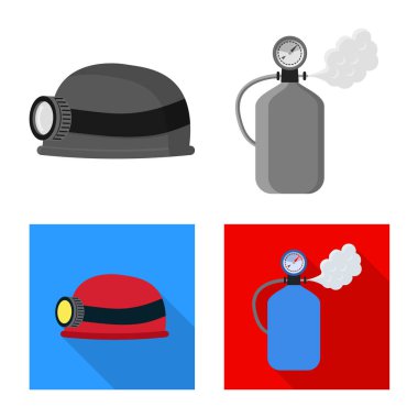 Dağcılık ve tepe simge vektör tasarımı. Kamp ve dağcılık topluluğu hisse senedi için vektör simgesi.