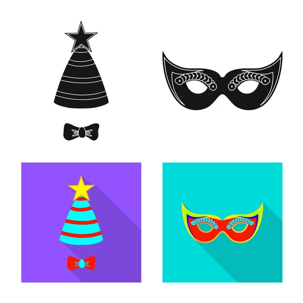 Vektor-Illustration von Party und Geburtstagssymbol. Sammlung von Party und Feier Aktiensymbol für das Web. — Stockvektor