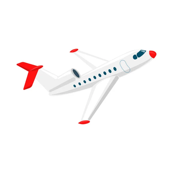 Vektordesign von Flugzeug und Transportlogo. Sammlung von Flugzeug- und Himmelsvektorillustrationen. — Stockvektor