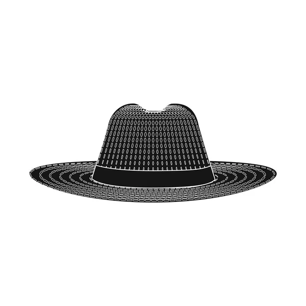 帽子とキャップのシンボルの孤立したオブジェクト ヘッドギアとストックのアクセサリーのベクトルのアイコンのセット — ストックベクタ