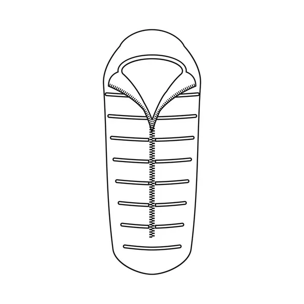 Vektor-Design von Bergsteigen und Gipfelsymbol. Sammlung von Bergsteigen und Lagersymbolen für das Web. — Stockvektor