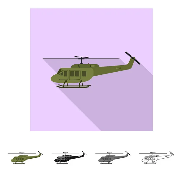 Vectorillustratie van wapen en pistool symbool. Collectie van wapen en leger vector pictogram voor voorraad. — Stockvector