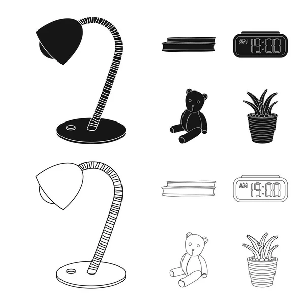 Geïsoleerde object van dromen en nacht pictogram. Collectie van dromen en slaapkamer voorraad vectorillustratie. — Stockvector