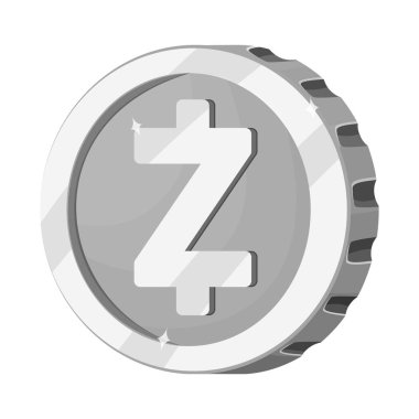 Cryptocurrency ve para işareti yalıtılmış nesne. Cryptocurrency ve kripto hisse senedi simgesi için web topluluğu.