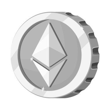 Cryptocurrency ve sikke simge vektör Illustration. Cryptocurrency ve hisse senedi için kripto vektör simge kümesi.