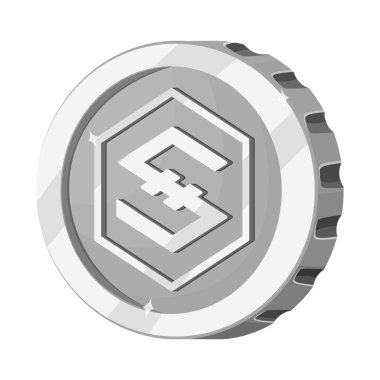 Tasarım cryptocurrency ve sikke işareti vektör. Cryptocurrency ve hisse senedi için kripto vektör ikon koleksiyonu.