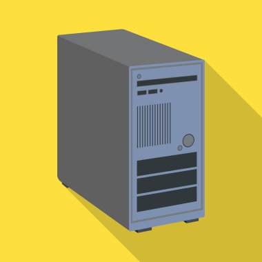 Dizüstü bilgisayar ve aygıt işareti vektör Illustration. Dizüstü bilgisayar ve sunucu hisse senedi vektör çizim seti.