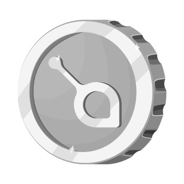 Cryptocurrency ve para logosu yalıtılmış nesne. Cryptocurrency ve kripto hisse senedi vektör çizim koleksiyonu.