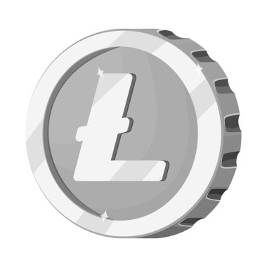 Cryptocurrency ve para logosu yalıtılmış nesne. Cryptocurrency ve hisse senedi için kripto vektör ikon koleksiyonu.