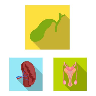 Vücut ve insan logo vektör çizimi. Vücut ve tıbbi hisse senedi vektör çizim koleksiyonu.