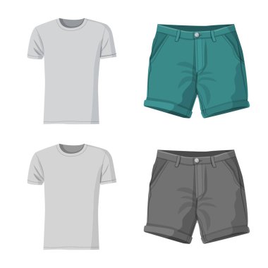 Adam ve giyim işareti vektör çizimi. Adam ve giyim hisse senedi vektör çizim topluluğu.