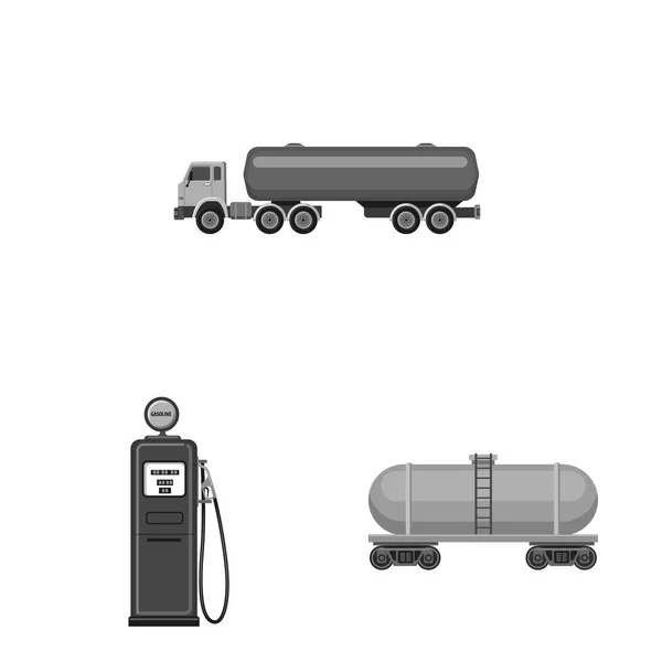 Vector σχεδιασμός σημάδι πετρελαίου και φυσικού αερίου. Σετ λαδιού και βενζίνης σύμβολο μετοχής για το web. — Διανυσματικό Αρχείο