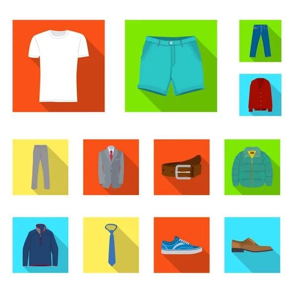 Векторный дизайн человека и знак одежды. Коллекция человеко-векторной иконки для склада . — стоковый вектор