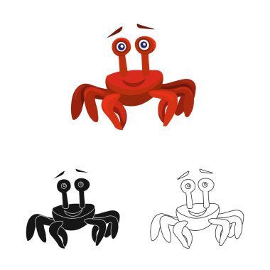 Deniz ve hayvan simge vektör tasarımı. Deniz ve deniz hisse senedi simgesi için web topluluğu.