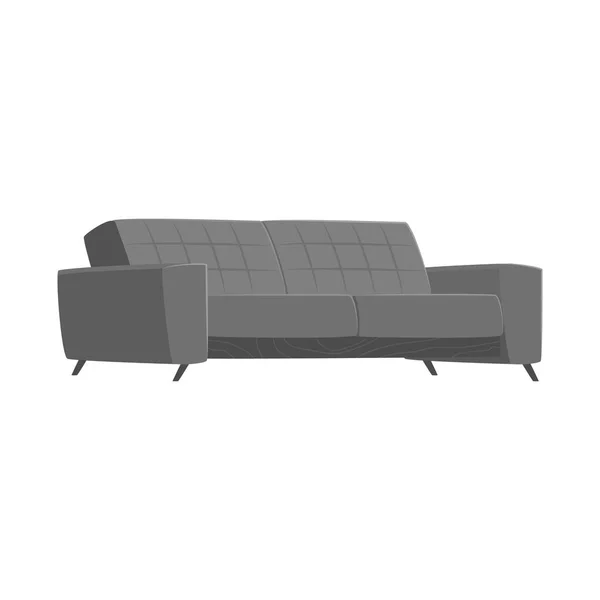 Vektorillustration av möbler och arbete-logotypen. Samling av möbler och hem vektor ikonen för lager. — Stock vektor