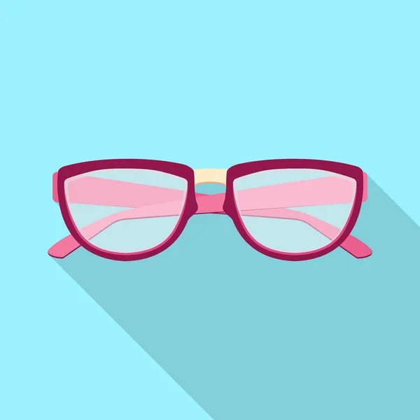 Objet isolé de lunettes et logo cadre. Ensemble de lunettes et icône vectorielle accessoire pour stock . — Image vectorielle
