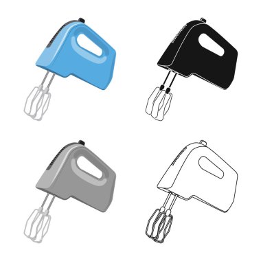 İllüstrasyon işareti mutfak ve aşçı, vektör. Mutfak ve cihaz hisse senedi vektör çizim seti.