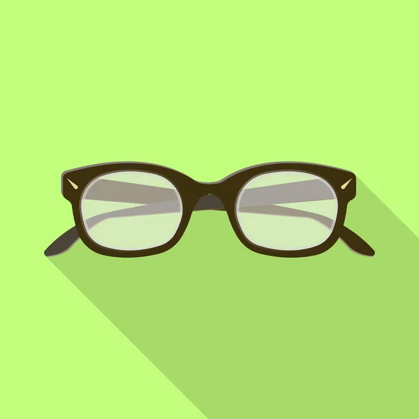 Ізольований об'єкт окулярів і символ рамки. Колекція окулярів та аксесуарів Векторні ілюстрації . — стоковий вектор