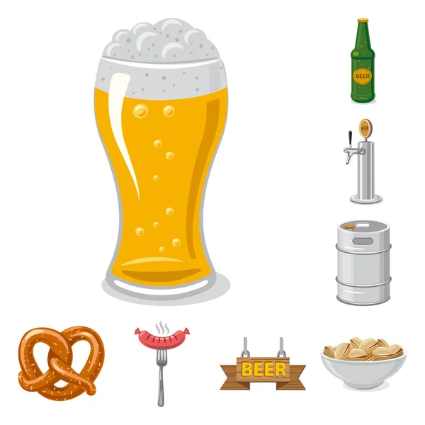 Vector Illustration Pub Bar Symbol Collection Pub Interior Vector Icon — Stock Vector