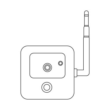 Ofis ve ev logo vektör Illustration. Ofis ve sistem hisse senedi simgesi için web topluluğu.