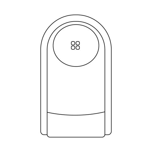 Conception vectorielle du logo du bureau et de la maison. Ensemble d'icône vectorielle de bureau et de système pour stock . — Image vectorielle